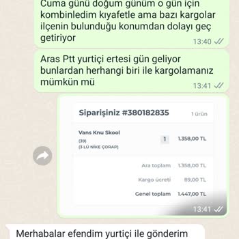 Realsneakers (Realsneakers.tr) Ürünüm Günlerdir Kargolanmıyor
