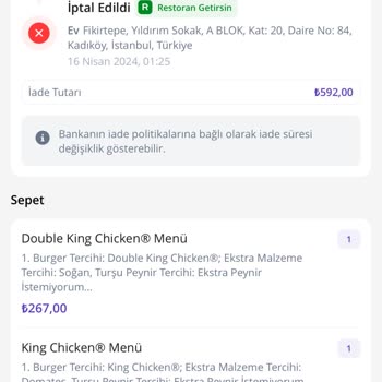 Burger King Göztepe Şikayet Var