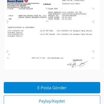 Denizbank Takip Eden Tahsilat