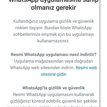 WhatsApp Resmi Hesap Talebi