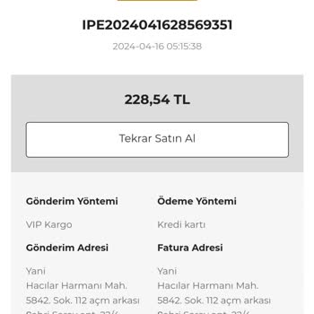 İpekyol Outlet Ürünü Siparişi