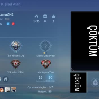 Mobile Legends @makarna42 Hesabım Çalındı