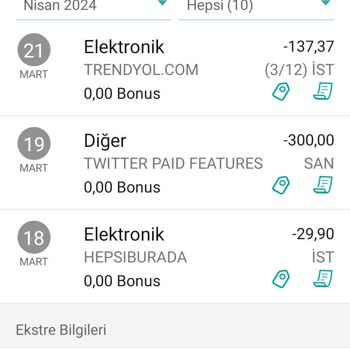 Garanti BBVA Exxen Ve Twitter Premium'a Üye Değilim Kredi Kartımdan Ücret Kesilmiş
