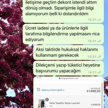 Meyra Fashion Instagram Alışveriş Hesabı Mağduriyeti