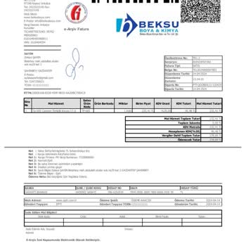 Beksu Boya Kimya Paramı Aldılar Ürün Ortada Yok