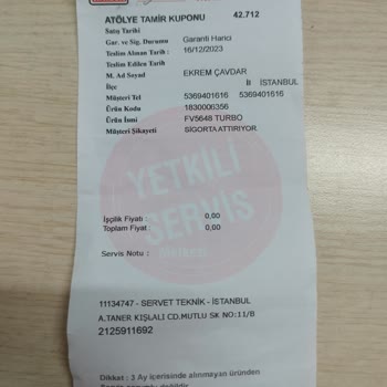 Tefal Yetkili Servis 5 Aydır Cihazımızı Teslim Edemiyor