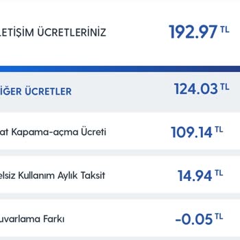Turkcell Faturada Ek Ücret Yansıtmış