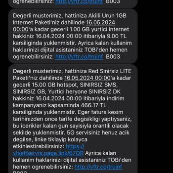 Vodafone Sınırsız İnternet Paketi Sorunları Ve Müşteri Hizmetleriyle İletişim Problemi