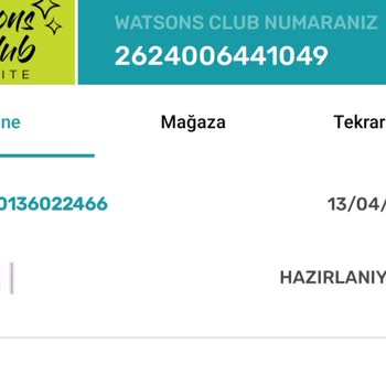 Watsons Online Kargo Gecikmesi