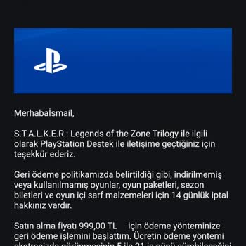 PlayStation Store İadem Yapılmıyor!