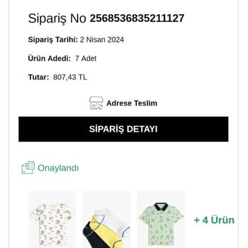 Koton'dan Gelmeyen Kargom
