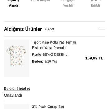 Koton'dan Gelmeyen Kargom