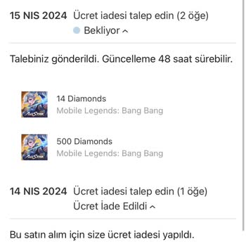 Apple Param Çekildi Elmasımın Yarısı Gelmedi.