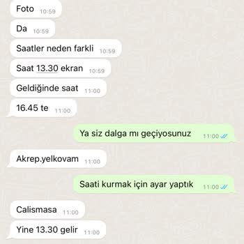 Armada Saat Çalışmayan Saat Yolladı