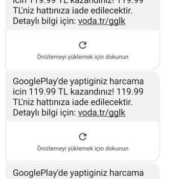 Vodafone Çocuğumun Yanlışlıkla Yaptığı Oyun Alışverişinin İadesi Sorunu