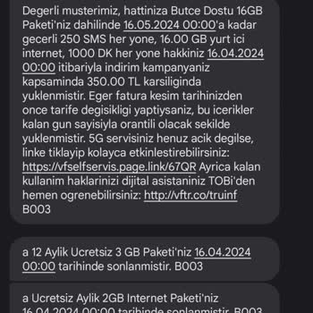Vodafone Müşteri Temsilcisinin Yanlış Yönlendirmesi Sonucu Mağduriyet