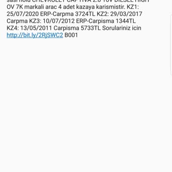Ethica Sigorta Hasar Kaydının Düzeltilmesi Hk