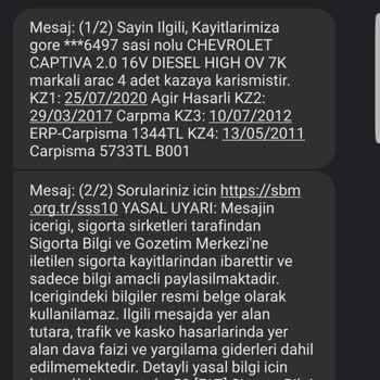 Ethica Sigorta Hasar Kaydının Düzeltilmesi Hk