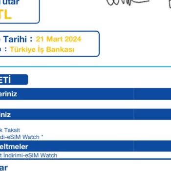 Turkcell Mart Ayı Faturası