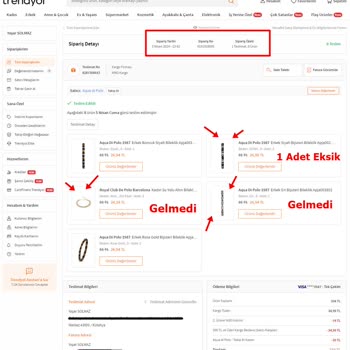 Trendyol; “Aqua Di Polo” Adlı Mağaza Neden Siparişlerimi Göndermiyor?