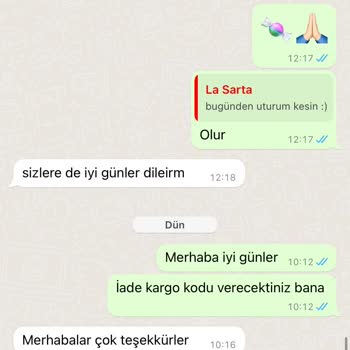 La Sarta Para İademi Yapmıyorlar
