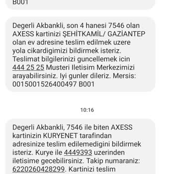 Gaziantep Şehitkamil Kuryenet Şikayet