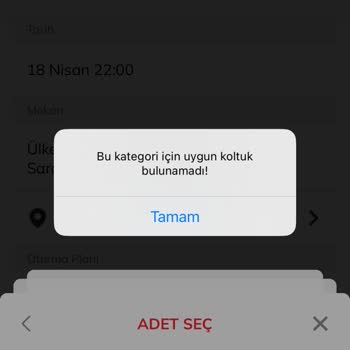 Passolig Bilet Alım Hatası