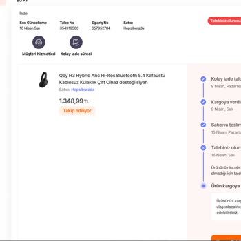 Hepsiburada Kulaklık İade Almıyorlar