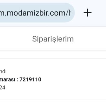 Modamizbir.com Kargom 1 Haftadır Elime Ulaşmadı