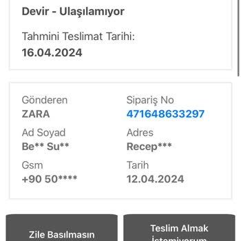 Bir Günde Kargo Siparişim Devir Teslimde