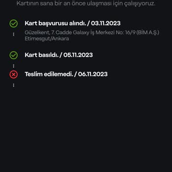 Papara Metal Kartım 5 Aydır Gelmedi