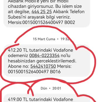 Akbank Otomatik Ödeme Talimatı Sorunu