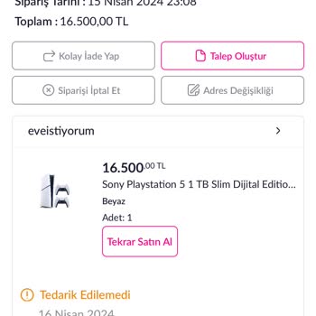 Pazarama Ödemesi Yapılan İndirimli Ürünün Satışını İptal Etti