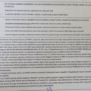 Trident A54 Pişmanlığı. Kamerada Toz, Serviste Zarar Verme