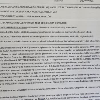 Trident A54 Pişmanlığı. Kamerada Toz, Serviste Zarar Verme