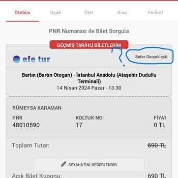 Obilet - Biletim Ve Param Yandı