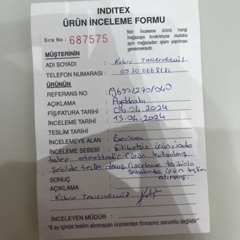 Stradivarius Kullanılmamış Ürünü İade Almıyor!