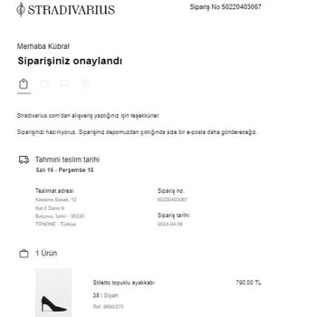Stradivarius Kullanılmamış Ürünü İade Almıyor!