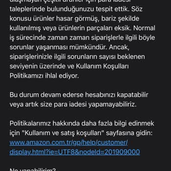 Amazon Müşterilerini Kotu Niyetli Olmakla Suçluyor