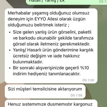 Eyyo Marka Butik İade Yapmıyor