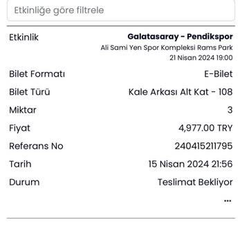 Banabilet Ten Aldığım Biletleri Göremiyorum