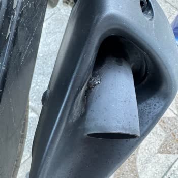 Bajaj Pulsar RS 200 Egzoz Plastiği Erimesi!