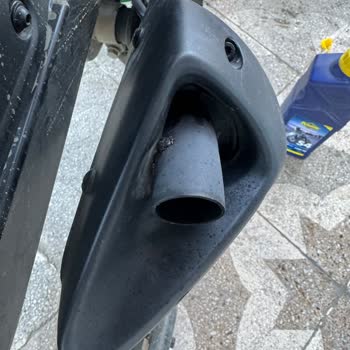 Bajaj Pulsar RS 200 Egzoz Plastiği Erimesi!