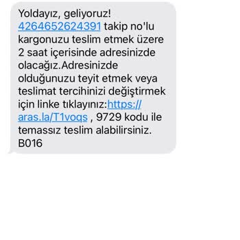 Aras Kargo Evde Misiniz Geliyoruz Yoldayız