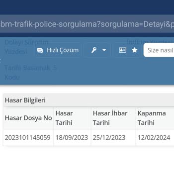 Quick Sigorta Mutabakatsızlık Ve Kusur İlcesi Kusur Oranı