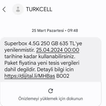 Turkcell Superbox Kota Sorunu
