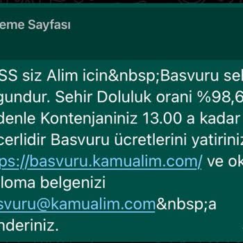 Https://basvuru.kamualim.com/ - KPSS Olmadan Alım