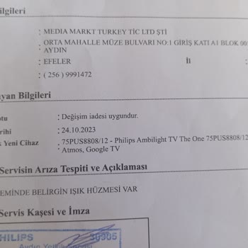 Media Markt'tan Aldığım Televizyonun Değişim Sürecinde Yaşadığım Sorunlar