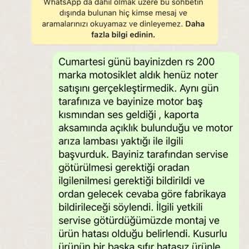 Bajaj Sıfır Ürün Hatası