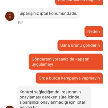 Migros Yemek Kampanyalı Siparişleri İptal Ediyor